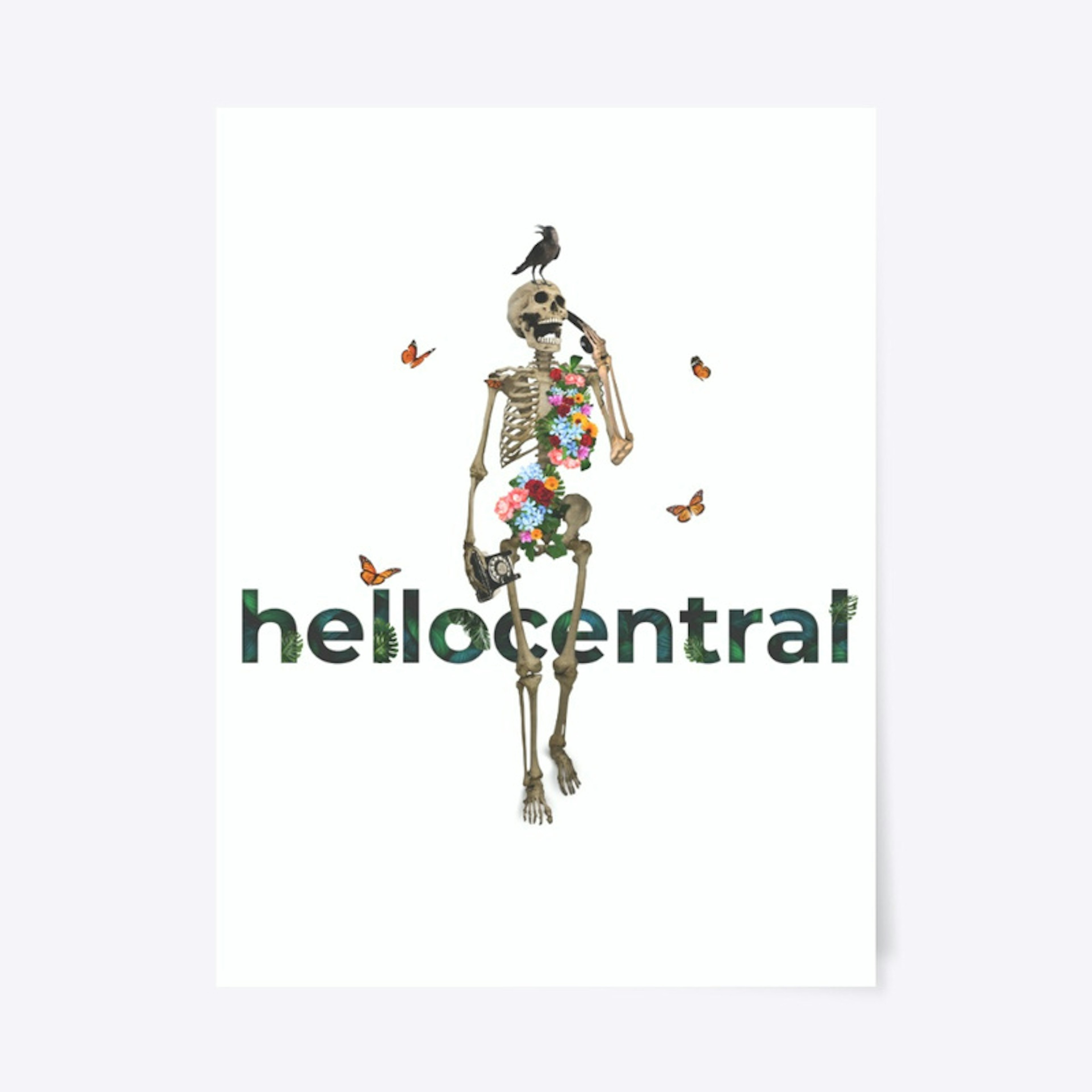 hellocentral skeleton poster