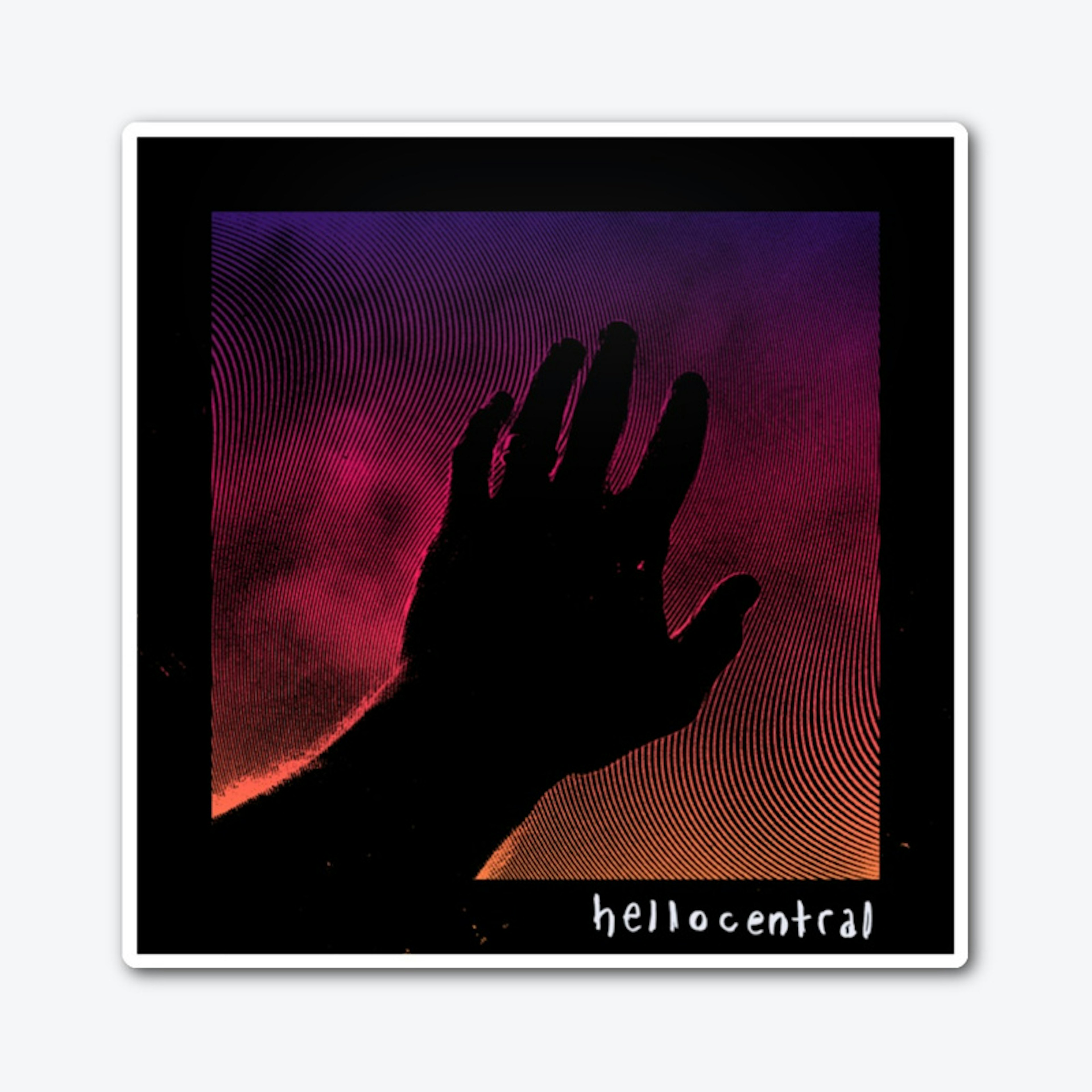 hellocentral album cover sticker
